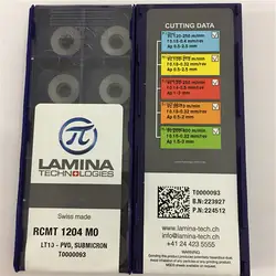 RCMT1204MO LT10 LAMINA ЧПУ лезвие карбида вставить токарные станки инструмент 10 шт./лот RCMT 1204 MO LT10