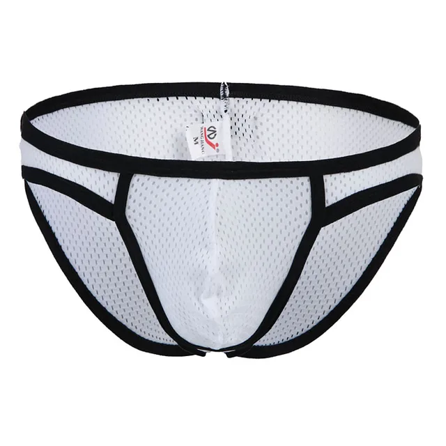 Nouveau Hommes Mesh Mémoires Sexy Gaine Poche Pénis Sous Vêtements WJ