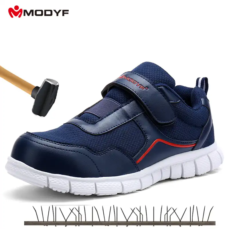 navy blue work boots