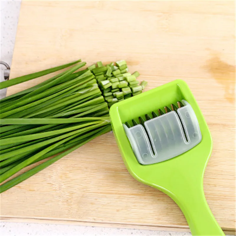 

Stainless Steel Kitchen Tool Practical Shallot Scallion Knife Garlic Vegetable Cutter Cut Onions Tomato Device Shredders Slicers