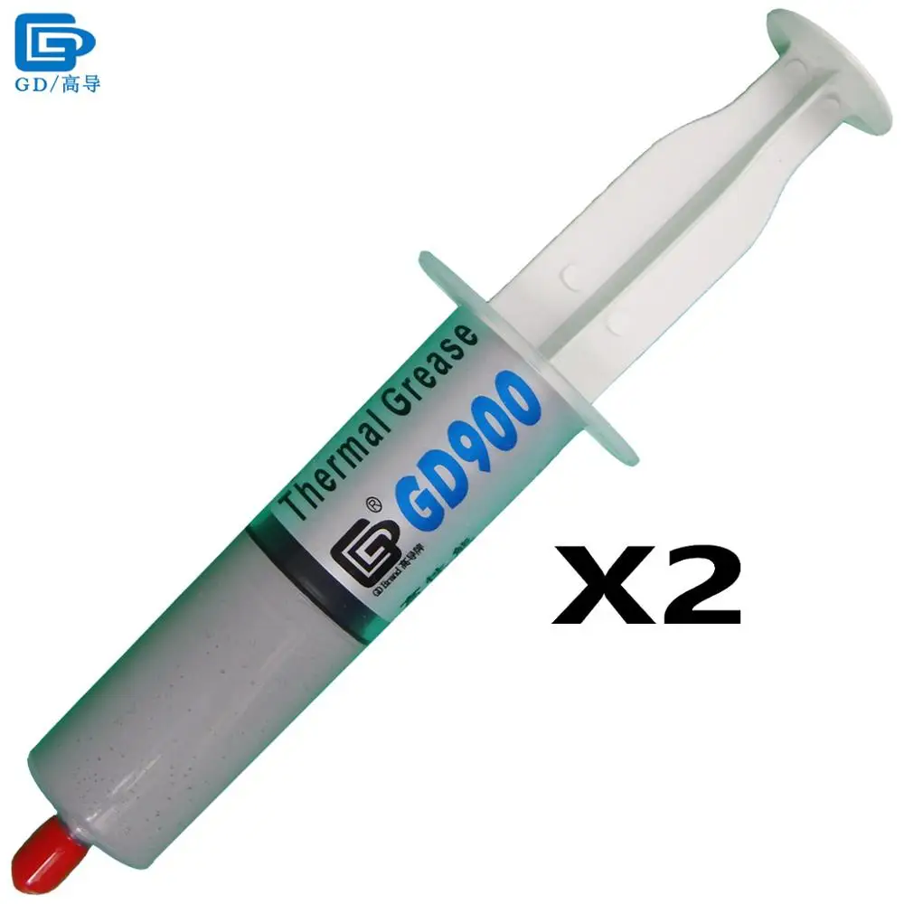 

GD Brand Thermal Conductive Paste Grease Silicone GD900 Heat Sink Compound 2 Pieces Net Weight 30 Grams High Performance SY30