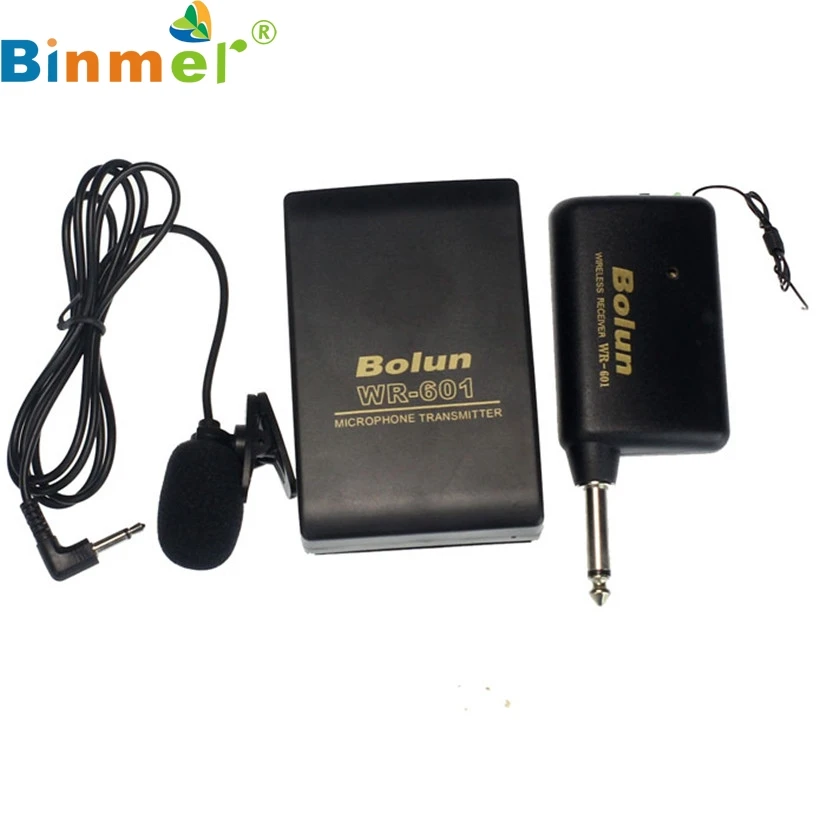 

Factory Price Binmer New Wireless FM Transmitter mini Microphone Receiver Lavalier Lapel Clip Mic System AU4