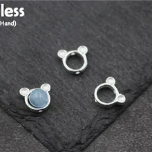 Uglyless Подлинная S 925 серебро мышь фурнитура для бусин ювелирные изделия DIY ручной работы прекрасный разделитель в виде животного бусины полые результаты