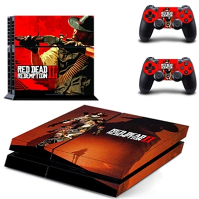 PS4 Skin Новое поступление Красные мертвые наклейки для Playstation 4 консоли контроллеры геймпад Виниловые Наклейки Обложка - Цвет: GYTM2117
