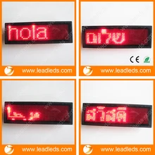 5set/lot The Red led scrolling message tag Name Badge Message Board For price tag