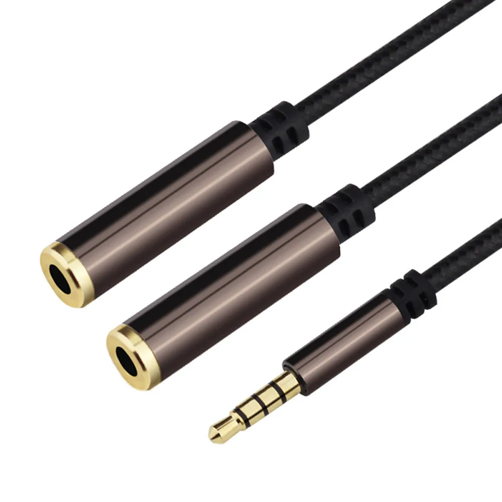 Ecosin2 Computer Cables & Connectors 3.5mm Stereo Audio Male To 2