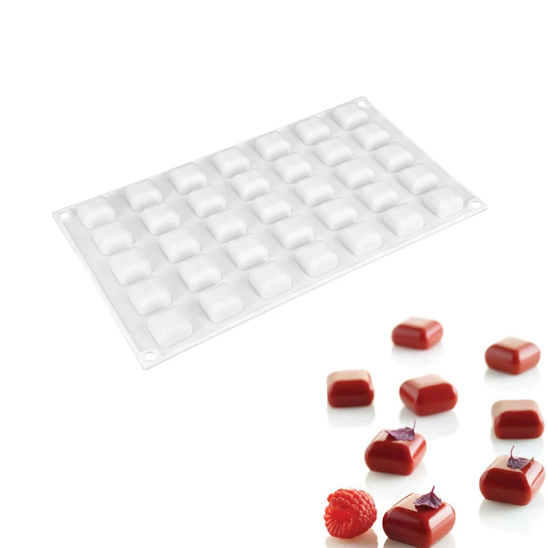 

3D Silicone Mold MICRO GEM 5 Square Shape Baking Tools For Cakes Chocolate Dessert Ice Cream