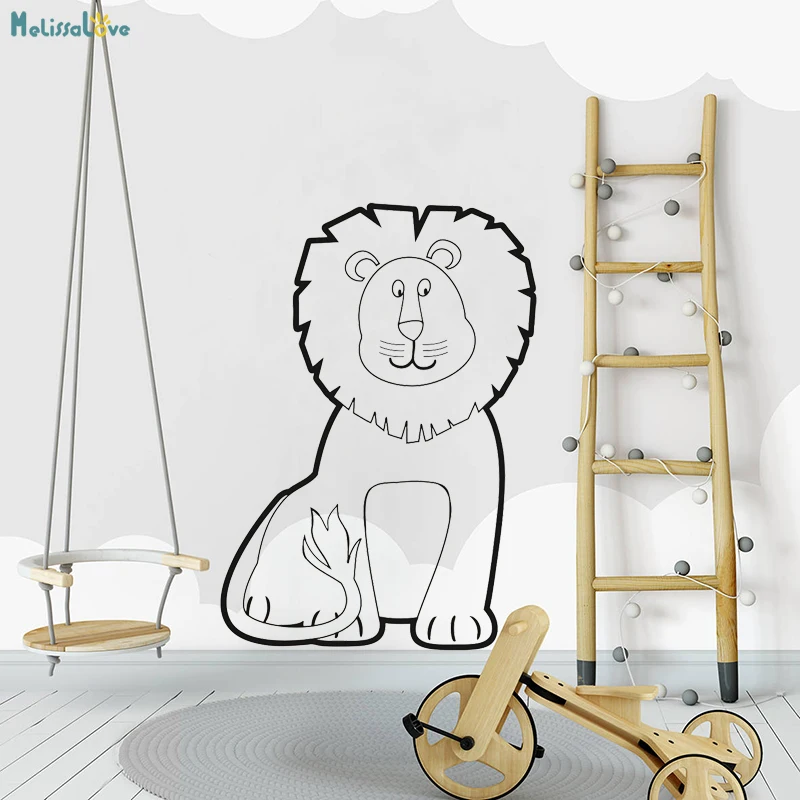 Kids' Lion Wall Sticker Lovely For Kids Baby Room Removable Home