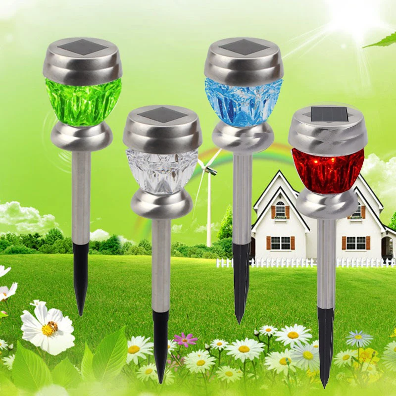 

2019 Disk Lights 4 Pcs Garden Decking Solar Light Durable Gutter Ground Lamp for Home Drop Shipping