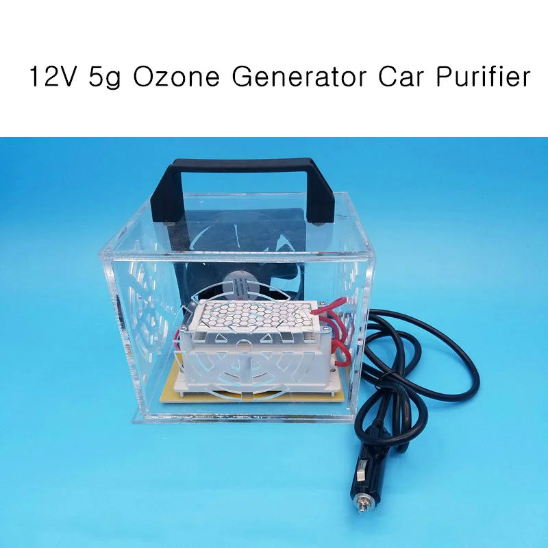 

12V 5g Ozone Generator Car Purifier AUTO Air Cleaner home ozone disinfection Sterilizer Portable Ozoner