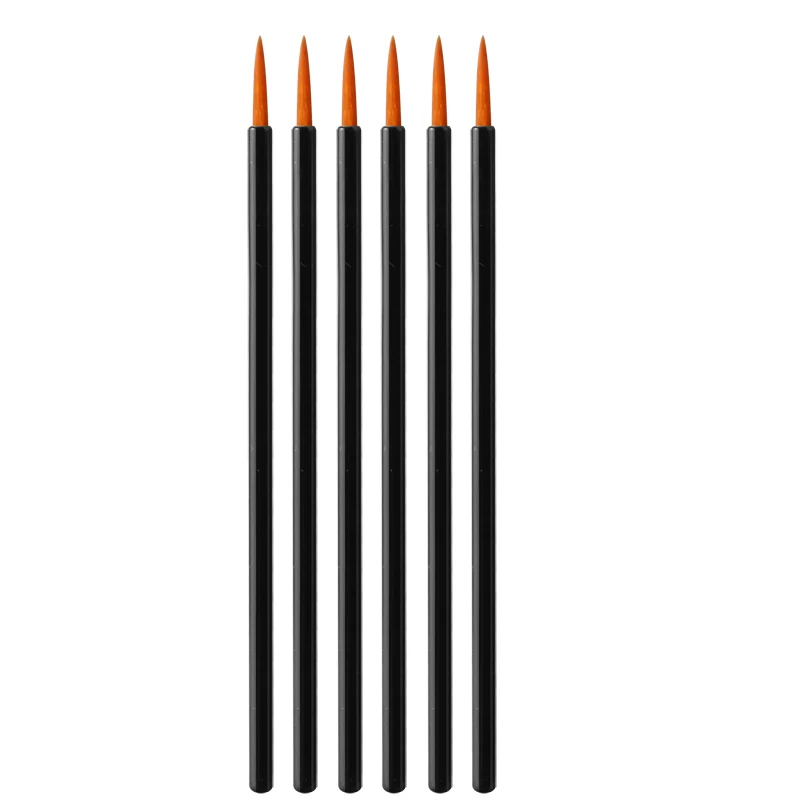 100pcseyeliner brush Одноразовая нейлоновая тушь для ресниц палочки для наращивания ресниц силиконовый аппликатор для ресниц микрощетки набор инструментов для макияжа - Handle Color: 100pcseyeliner brush