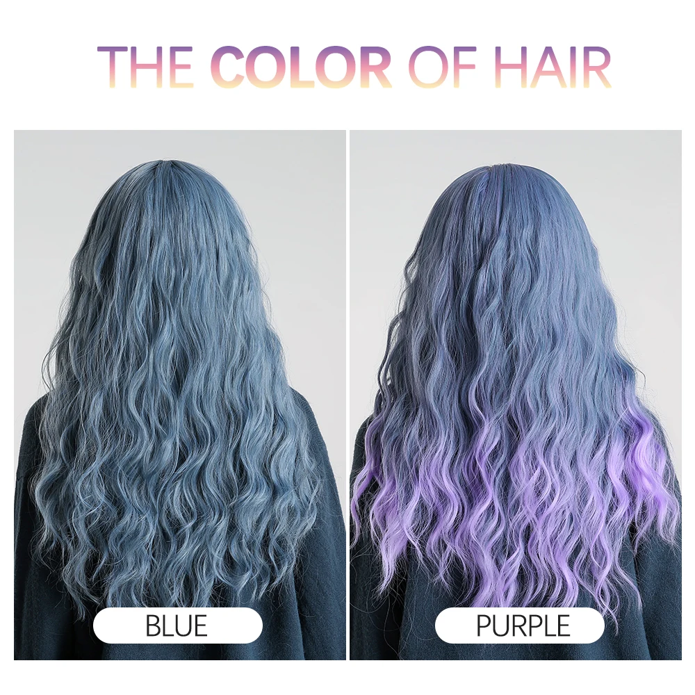 Inhair Cube средняя часть 2" омбре длинные кудрявые парики с челкой синтетические термостойкие моделирования головы косплей для женщин