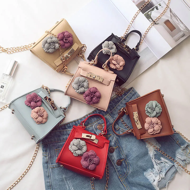 

Fashion Women Mini Floral Handbag Shoulder Bag Chain Small Messenger Crossbody Bags Coin Wallet LBY2017