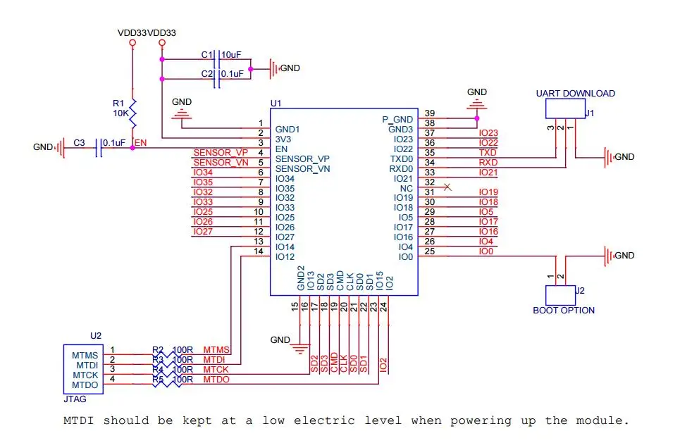 ESP32-WROOM-32U IPEX ESP-32 ESP-32S 4 Мб/16 Мб флэш-памяти SMD ESP32 модуль внешней антенны ESP32-D0WD модуль Espressif