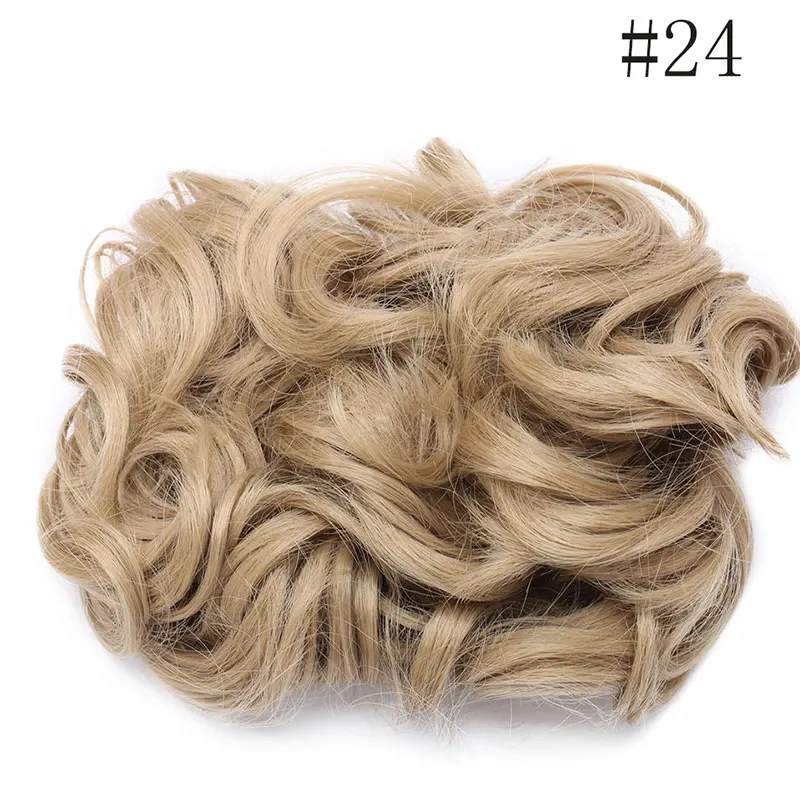 S-noilite, 1 шт., синтетические волосы, большой пучок, шиньон, два пластиковых гребня, заколки в шиньон, Шеве, волосы - Цвет: ash blonde