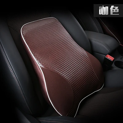 Lumbar Support Cushion For Car And Headrest Neck Pillow Kit Ergonomically Design Universal Fit Major Car Seat - Название цвета: 4