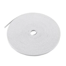 1 Pcs Open Timing Belt 10M White Width 6mm PU with Steel Core 3D Printer Accessories Good Quality pu timing belt coated with apl two types