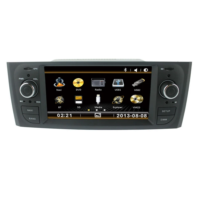 

Car DVD GPS for Fiat Grande Punto Linea old Central Multimedia with Bluetooth RDS iPod function 3G USB host CANBUS audio mic