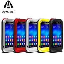 LOVE MEI For HUAWEI P10 Plus Honor 6 Mate 8 P7 P9 Powerful Shockproof Dirtproof Water Resistant Metal Phone Cover Case Glass