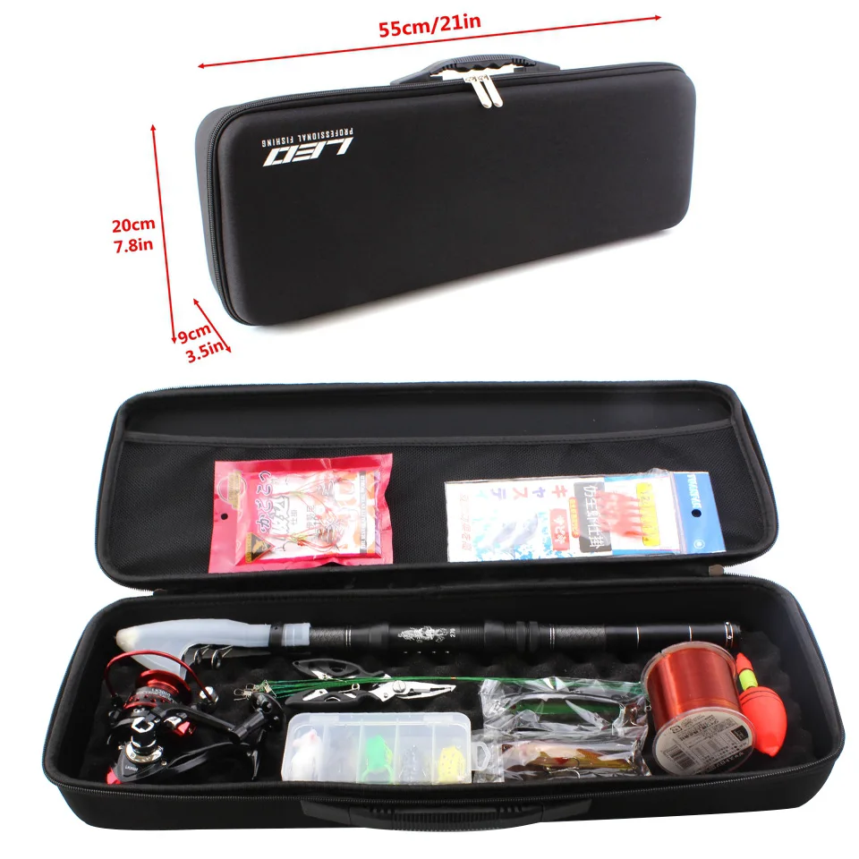 1.8 M-3.0 M الكربون تلسكوبي الصيد رود كومبو الغزل بكرة البحر القطب مجموعة الغزل قضبان خيط صنارة الصيد هوك الصيد معالجة هدية