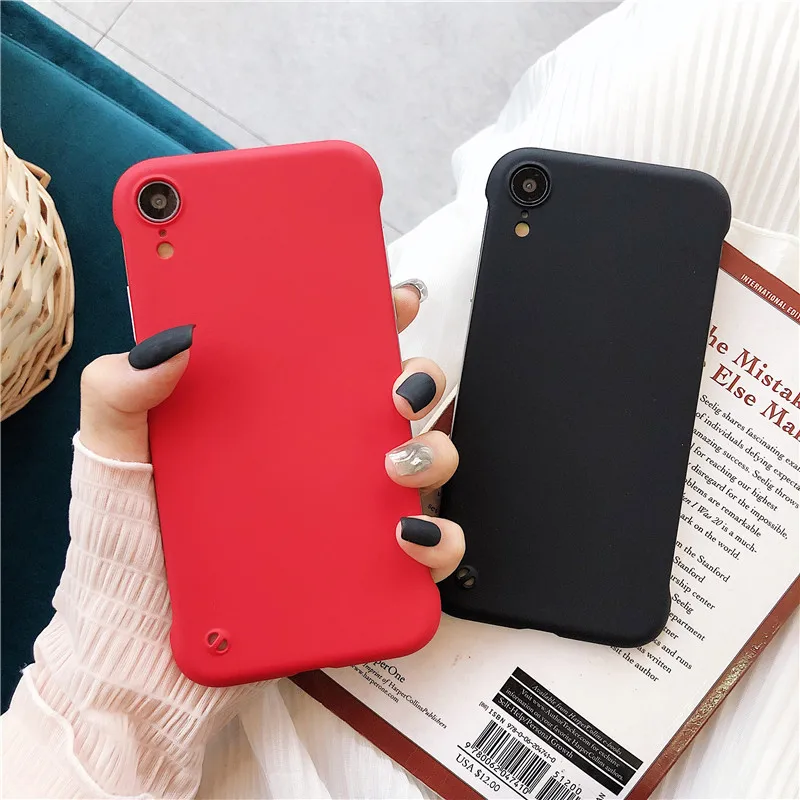 

Hot Sale Frameless Phone Case For iPhone XR X XS MAX Case Matte Plastic PC Hard Back Cover Case For iPhone 6 S 6S 7 8 Plus Coque