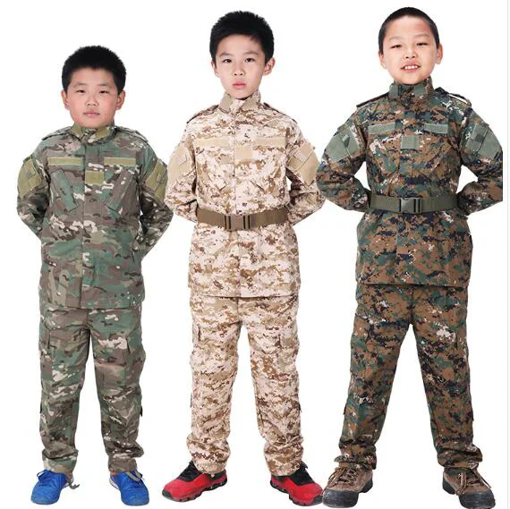 Aliexpress.com : Buy Children Military Uniform Kids Tactical Suits ...