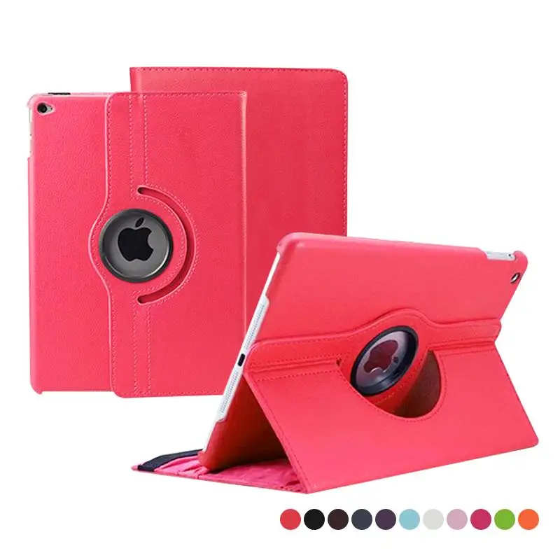 

360 Degree Rotating Case For Ipad Mini 1 2 3 Smart Stand PU Leather Cover Auto Wake Sleep Tablet Cases + Screen Film Stylus Pen