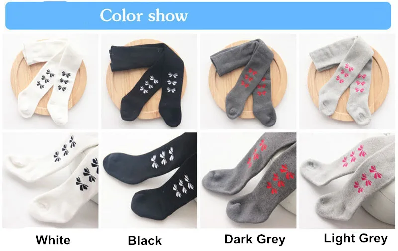 Girls Baby Tights Winter Girls Pantyhose Baby Warm Cotton Butterfly Pantyhose 3