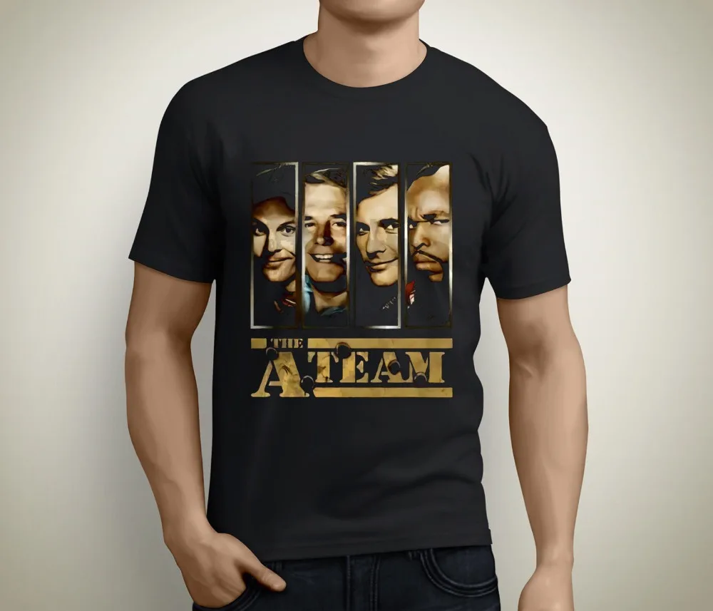 

2018 Best T Shirts New The A Team Class Tv Series Short Sve Men's Bla T-Shirt Size S to 5XL Brand Clothing Hip-Hop Top