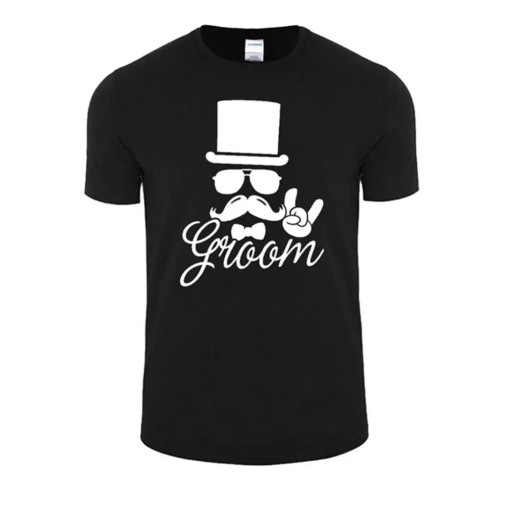 Summer Style Hip Hop T Shirt Tops Short Wishcart Men Cotton T-Shirts Wedding Marriage Crew Neck Zomer Shirts For | Мужская одежда