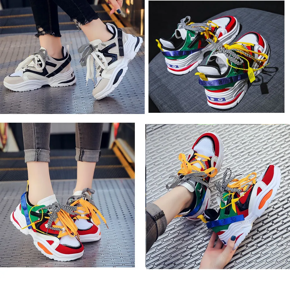 

Summer Running Shoes women Cushion run Sneakers Camouflage Height Increasing 6CM Men