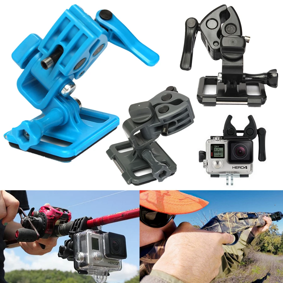 

Gopro Gun Mount Sportsman Archers Rifle Fishing Rod Arrow Retaining Fixed Base Clip Tripod Mount for GoPro Hero 3 3+ 4 5 session