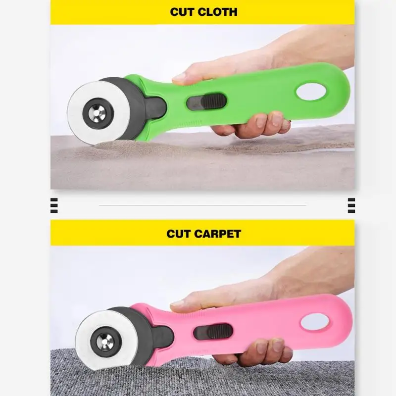 

45mm Round Cutter Knife Turns Hobs Cloth Knife Patchwork Round Hob Handmade Paper Cut Knife Fabric Cutter DIY Sewing Accessories