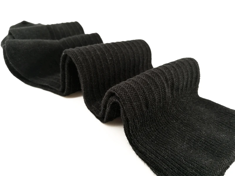 Мужские классические рабочие носки 3 пары черного цвета мужские Мульти-пакет хлопок богатый каждый день платье команда твердые носки