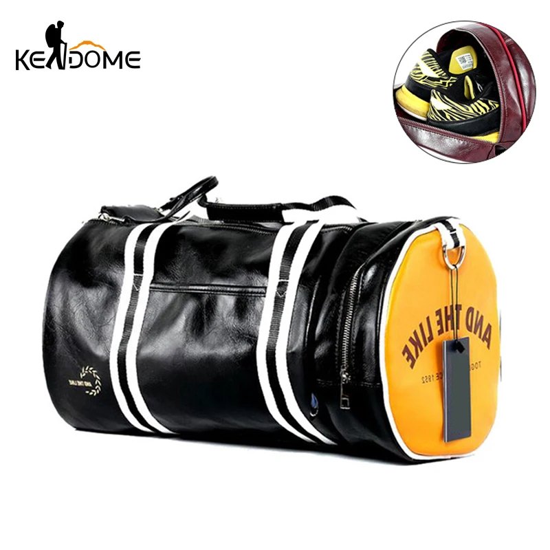 Leather Sports Gym Bag and Traveling Handbag. - Image 5