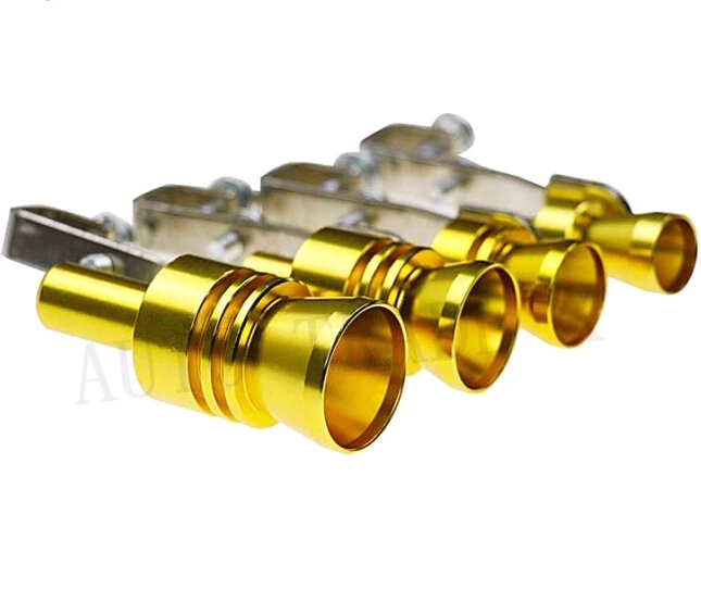 Бесплатная доставка выхлопная труба со звуком Turbo выдувная алюминиевая размер