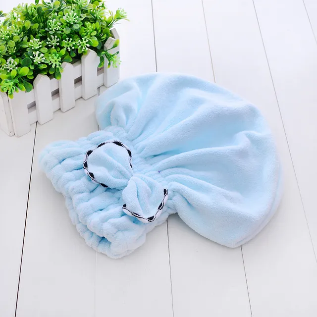 1PC Shower Cap De Douche Pour Cheveux Sauna Hat Textile Microfiber Hair Turban Quickly