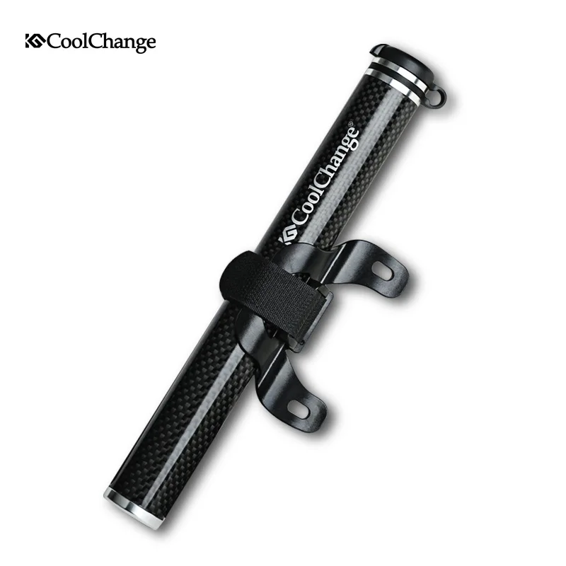 

High quality Carbon Fiber Pump for Bicycle Mini Hand Portable Cycling Road Mountain Bike MTB Air Pumps Inflator with gas needle