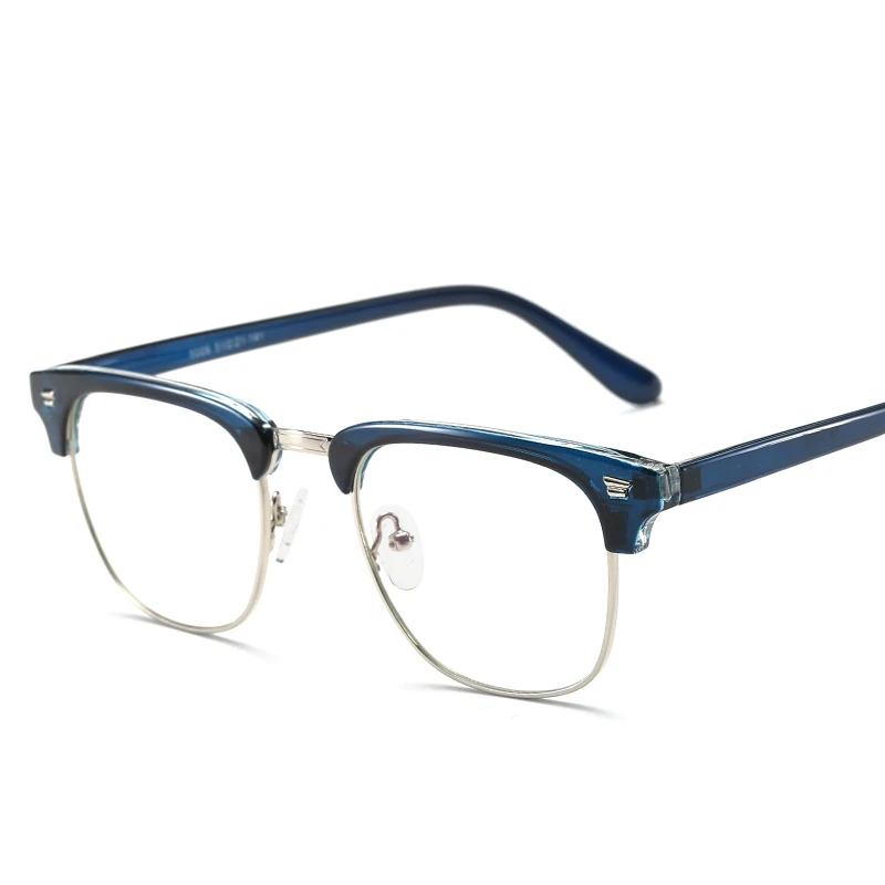 AORON бренд TR90 анти голубой луч прозрачные линзы поддельные очки защитные очки титановая оправа для чтения компьютерные очки для женщин и мужчин - Цвет оправы: 3