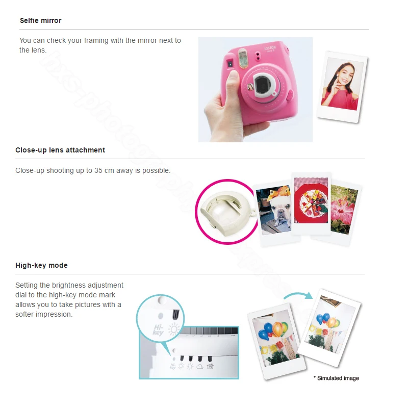 Fujifilm Instax Mini 9 камера 5 цветов + 10 снимков Fuji мгновенная пленка монохромная