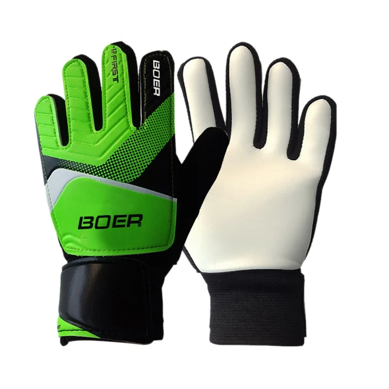 Утолщенные Нескользящие резиновые футбольные вратарские перчатки, Вратарские футбольные защитные перчатки для пальцев, велосипедные аксессуары - Цвет: G