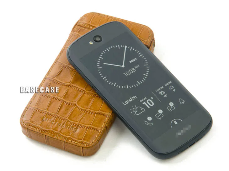 A4 Custom-Made Genuine Leather case for yotaphone2