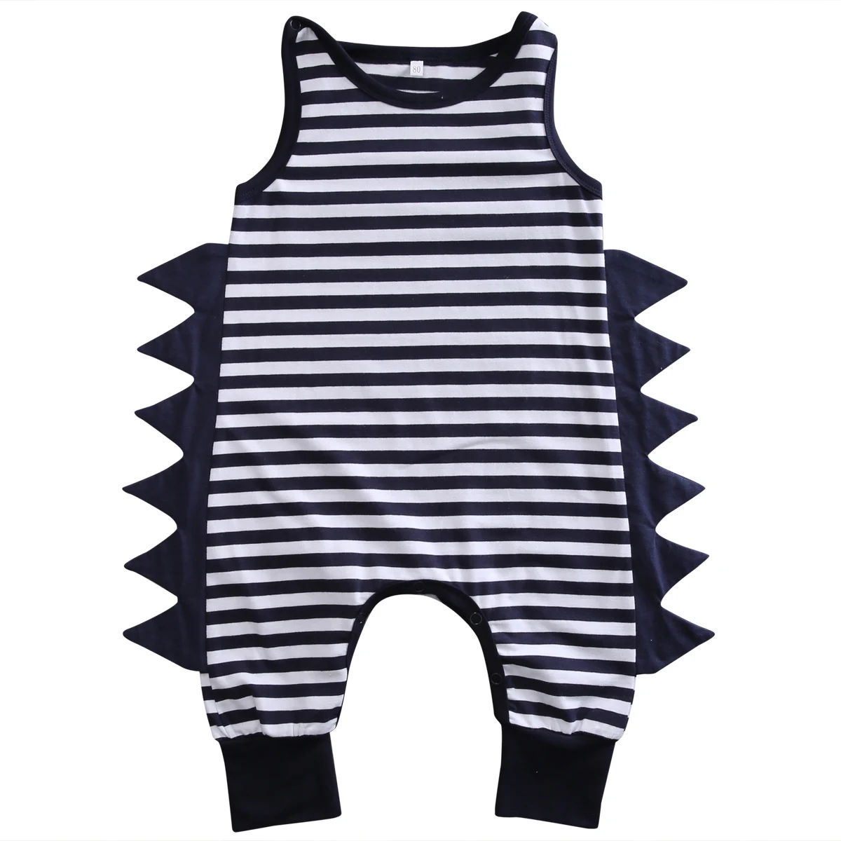 القطن الوليد بيبي بوي الملابس أكمام رومبير بذلة playsuit مخطط الزي ملابس الأولاد الصيف 0-24 متر
