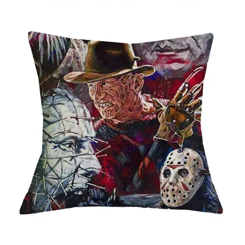 Fanximan чехлы на заказ диванные подушки персонаж фильма ужасов убийцы Чаки Джейсон пятница наволочки Чехлы для домашнего декора - Цвет: Pattern 4