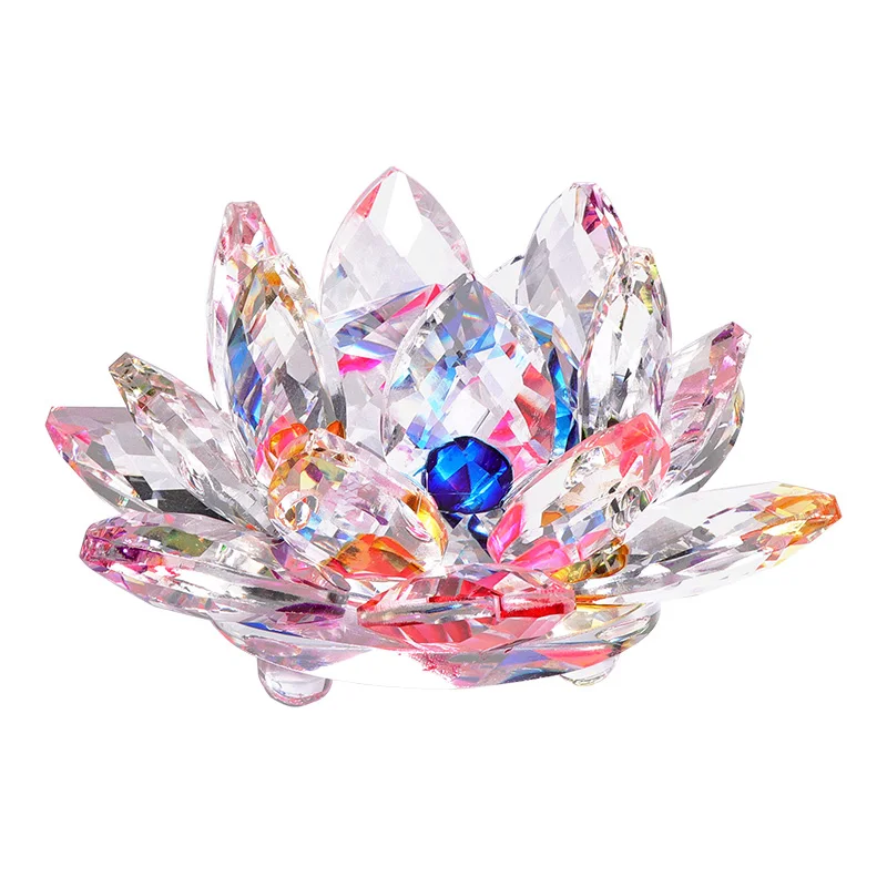 K9 кристалл цветок лотоса миниатюрная фигурка цветочный кристалл Craft стеклянный свадебный подарок домашнего декора орнамент украшения Аксессуары
