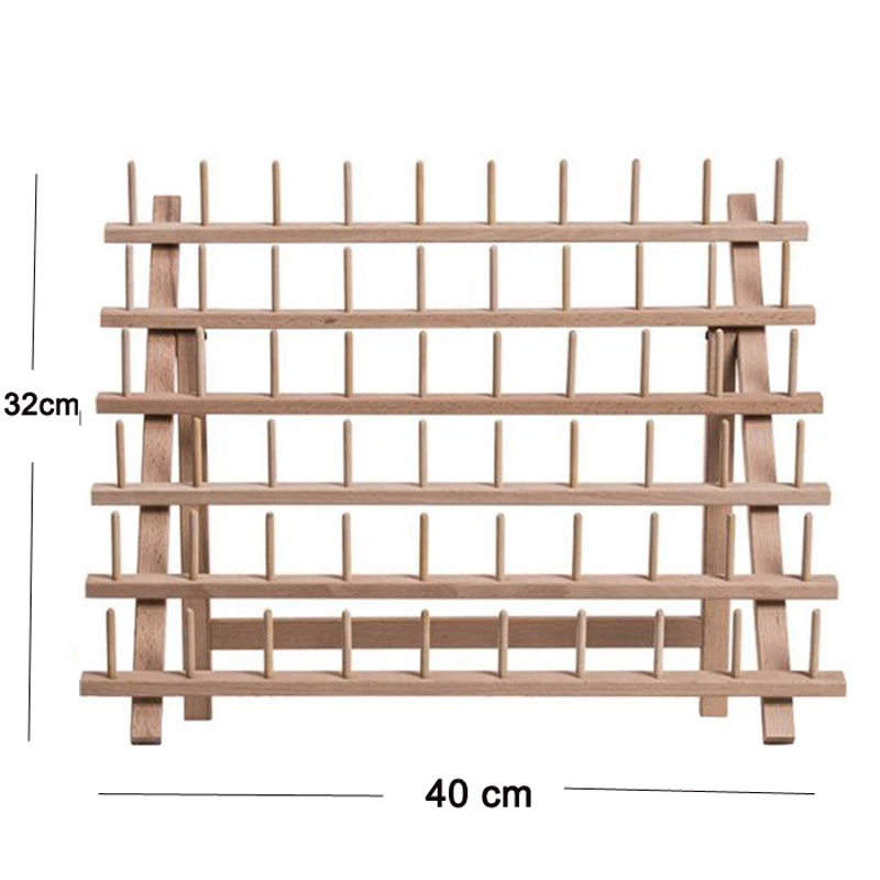 60 катушки деревянные резной шкаф швейный Органайзер нить портной шкаф Премиум нить стеллаж, полки для шитья лоскутное вышивкой