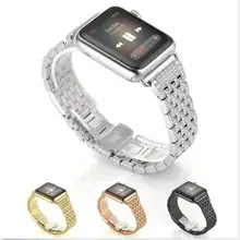 Rhinestone Diamond Stainless Steel Watch Strap for Apple Watch Band Series 1/2