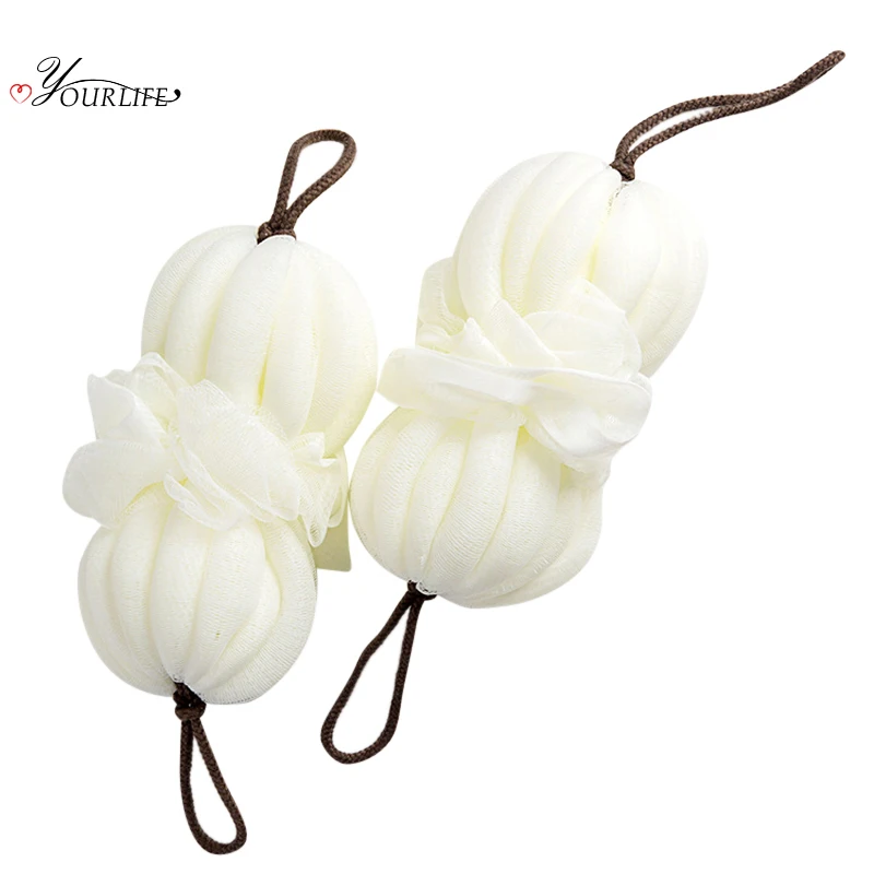 

OYOURLIFE 1pc Bathroom Long Bath Flower Baths Accessories For Body Wisp Dry Brush Exfoliation Back Rubs Cleaning Equipment