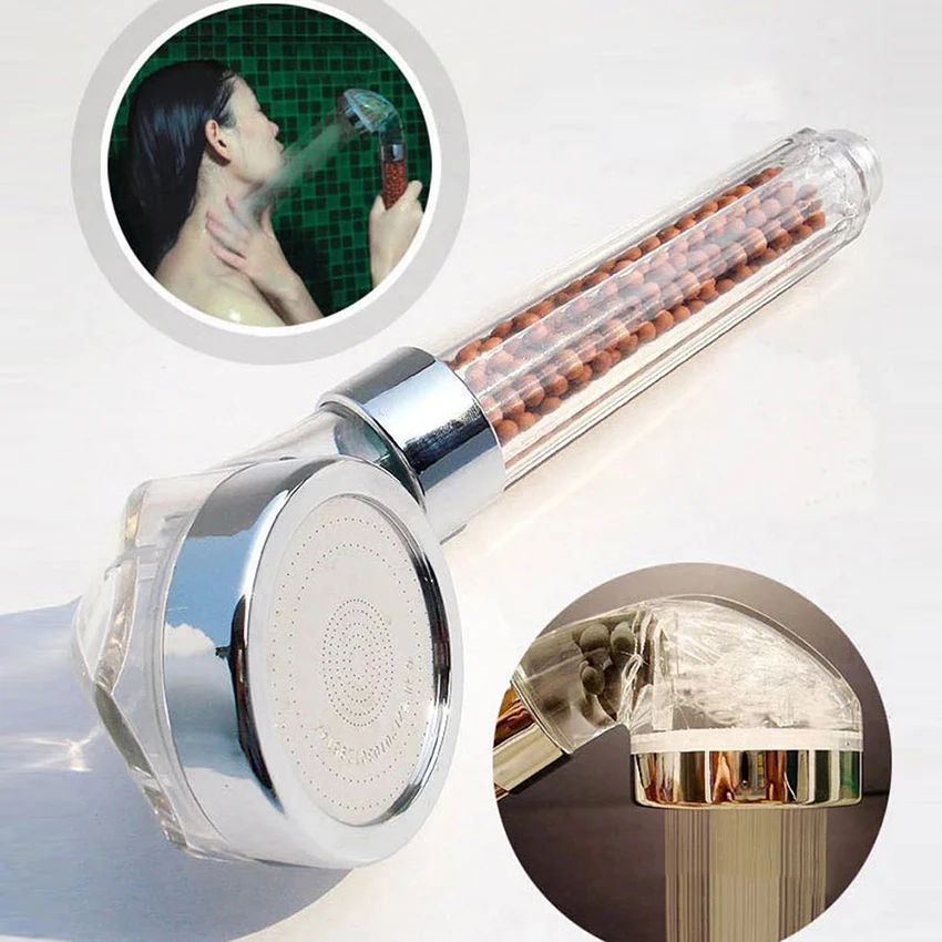 

Shower Head Spa Anion Shower Filter Head ABS Bathroom Accessories