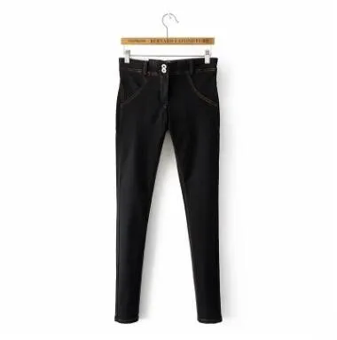 2018 New Autumn Winter Women Hip-up Jeans Sports Fitness Pencil Pants Warm Sexy Male Solid Color Long Slim Stretch Trousers 2018 New Autumn Winter Women Hip-up Jeans Sports Fitness Pencil Pants Warm Sexy Male Solid Color Long Slim Stretch Trousers